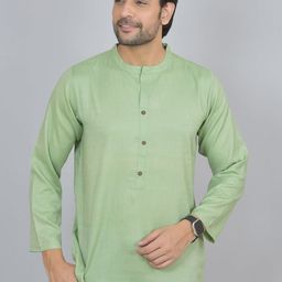 Anouk Rustic Men Thread Work Handloom Pathani Kurta-picture-20