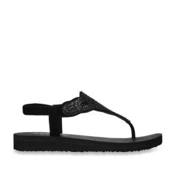 Skechers Women's MEDITATION Black Casual Sandals-image-24