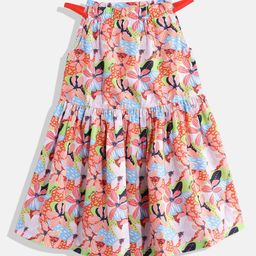 Allen Solly Junior Girls Floral Printed A-Line Dress-picture-46