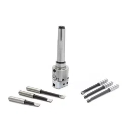 A.D INTERNATIONAL 38 mm Boring Head 1 Div 0.015 mm 2MT Shank with HSS and Carbide Brazed Tools, T3-2M1I-SCZG-12