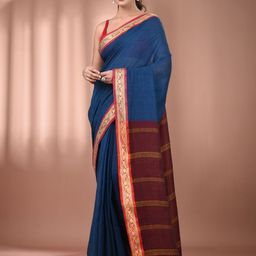 Charukriti Zari Pure Cotton Saree-image-4