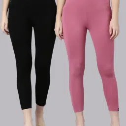 TWIN BIRDS Women Pack Of 2 High Ankle Leggings-picture-32