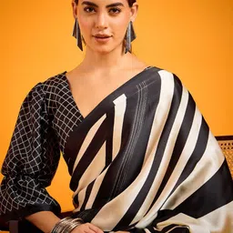Sangria Printed Saree With Blouse Piece-image-64
