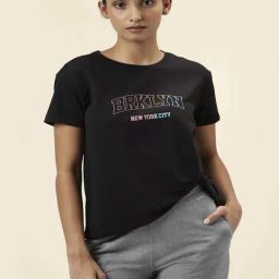 Ajile by Pantaloons Black Graphic Print Sports Top-picture-47