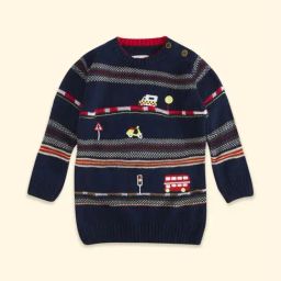 Pantaloons Baby Navy Printed Full Sleeves Sweater-picture-47