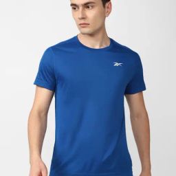 Reebok Blue Slim Fit Training Sports T-Shirt-image-90