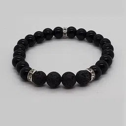 Divine souvenirs Black Alloy Bracelet-37