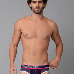 PUMP CLUB Mid-Rise Anti-Bacterial Mesh Basic Briefs ART389-Blue-M-picture-55