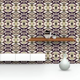 ArtzFolio Printed UV-Resistant Anti-Bacterial Mexican Tie Dye Batik Peel & Stick Wallpaper-image-94