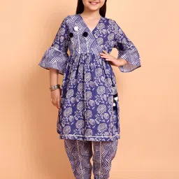 Sangria Girls Printed Kurta Sets-image-96