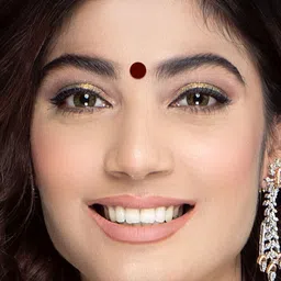 Comet Busters Bindiful Set Of 10 Traditional Round Designer Bindi - Maroon image 2