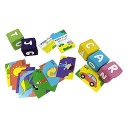 Happy Threads Handcrafted Crochet Alphabet Cube Game - Multicolour-23