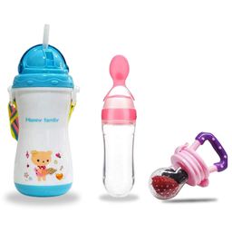 Chinmay Kids Soft Straw Feeding Sipper Anti Spill for Kids With Fruit Feeder And Soother - Made of Food-Grade Material, 100% free of BPA (Blue-Pink-Pink)-26