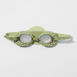 SUNNYLiFE Kids Swim Goggles Cookie the Croc Khaki-3