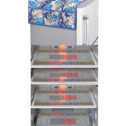 Dakshya Industries Fridge Top Cover and Fridge Mat Combo Set of 5-83