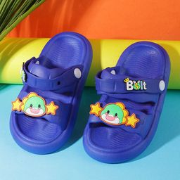 PASSION PETALS Animal Applique Detailed Flip Flops - Blue-image-81
