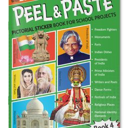 Peel & Paste - Pictorial Sticker Book For School Projects - Book 4-12