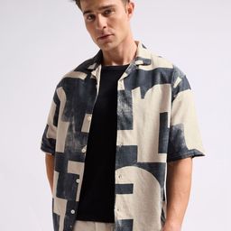 MISCHIEF MONKEY Men Classic Printed Casual Shirt-picture-4