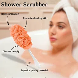 CareDone Soft Long Loofah with Handle image 3