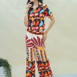 GO BOUJEE Printed Shirt With Palazzo Co-Ords-picture-33