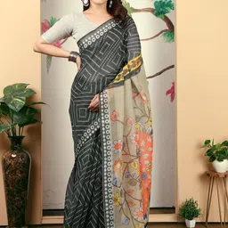 Anouk Bandhani Linen Blend Bandhani Saree-image-65