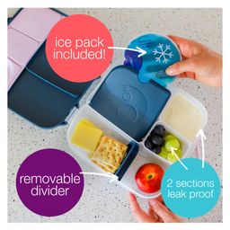 B.Box Leak Proof Silicone Lunchbox- Yellow & Grey image 4