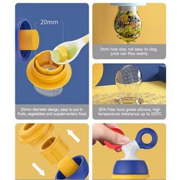 INPOUT BPA free Fruit Feeder/Pacifier with Push effect(Color may vary) image 4