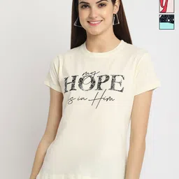 Dreambe Women Typography Printed T-shirt-picture-28