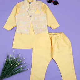 V-Mart Boys Regular Pure Cotton Kurta with Pyjamas-image-48