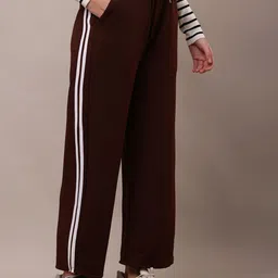 Bright Nex Women Striped Relaxed Straight Leg Trousers-image-83