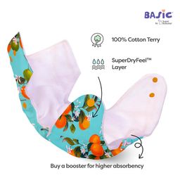 SuperBottoms 5 BASIC Reusable Cloth Diaper - Multicolor image 4