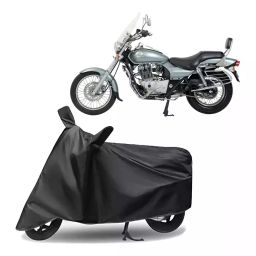 Auto Pearl Polyester Two Wheeler Cover for Bajaj Avenger (Grey)-44