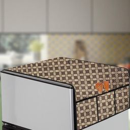The Furnishing Tree Brown Plastic Refrigerator Cover-image-65