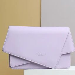 HauteSauce Purple Small Envelope Clutch-image-34