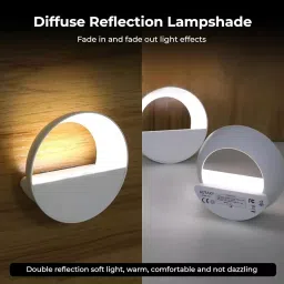 Robustt ABS Round Shape Energy Efficient LED Sensor Night Light, Warm White image 5