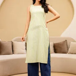 KALINI Women Striped Jacquard Straight Kurta-picture-43
