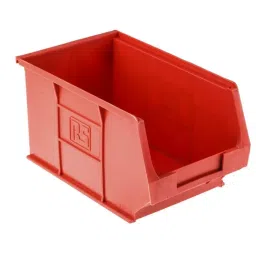 RS PRO PP Storage Bin, 130mm x 150mm, Red Model No 4844034 (Bag of 5 Piece)-image-79