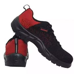 Karam Flytex Composite Toe Safety Shoes Low Ankle Black and Red Size UK 8, FS215-image-68