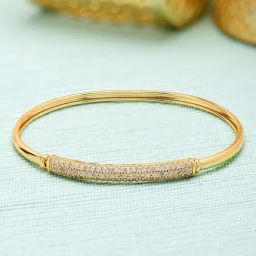 Zaveri Pearls Gold Tone Contemporary Look Cubic Zirconia Kada-ZPFK9214-16