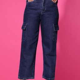 Killer Girls Regular Fit Mid-Rise Cotton Cargo Style Jeans-image-3
