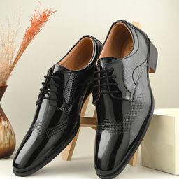 CLOG LONDON Men Textured Formal Derbys-image-14