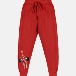 Kiddopanti Kids Red Printed Trackpants-image-63