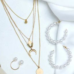 Joker & Witch Pearly White Jewellery Set-10