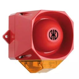 Werma Sounder Beacon 439 Series Red/Yellow 9-60 V IP65 Wall Mount 105dB at 1 Metre, 439.030.55-image-2