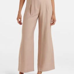 Forever New Beige Pleated Pants-image-56