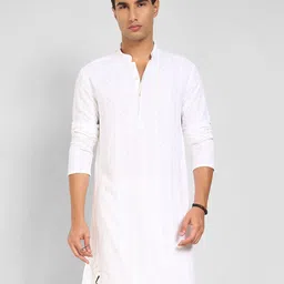 indus route by Pantaloons Men Printed Thread Work Kurta-41