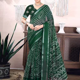 KALINI Bandhani Zari Bandhani Saree-image-91