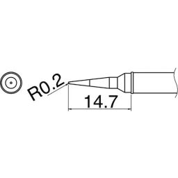 Hakko Soldering Iron Tip Type IL For FX-100, T31-02IL-28