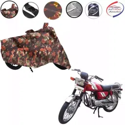 Auto Pearl Waterproof Two Wheeler Cover For Hero SS (Green & Multicolor)-image-85