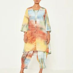 ANCESTRY Multicolor Printed Overlay Jacket-picture-19